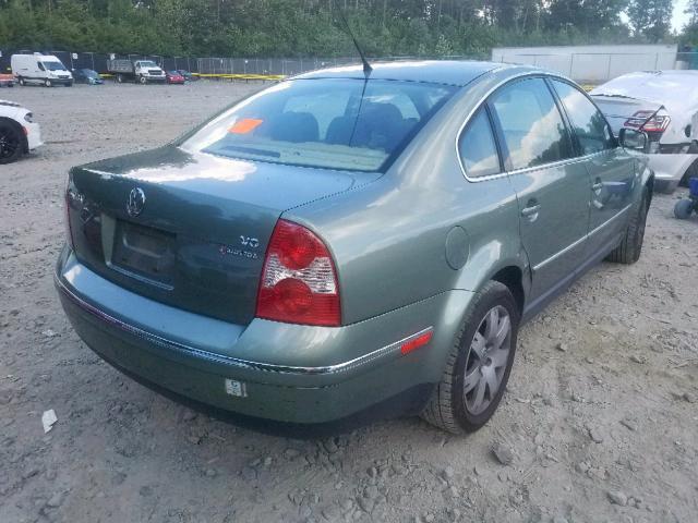 WVWTH63B83P288805 - 2003 VOLKSWAGEN PASSAT GLX GREEN photo 4