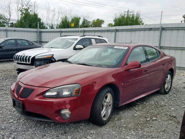 2G2WR554061179635 - 2006 PONTIAC GRAND PRIX MAROON photo 2