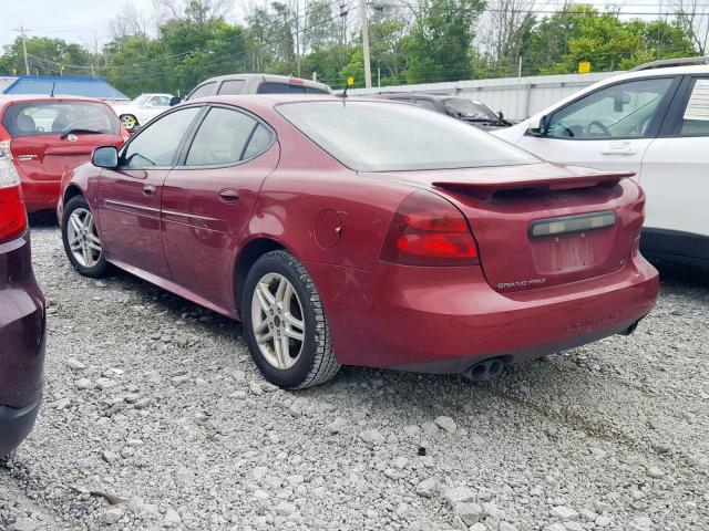 2G2WR554061179635 - 2006 PONTIAC GRAND PRIX MAROON photo 3