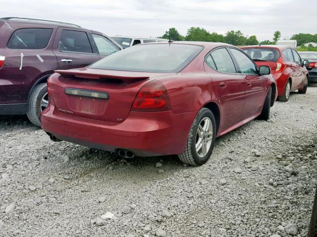 2G2WR554061179635 - 2006 PONTIAC GRAND PRIX MAROON photo 4