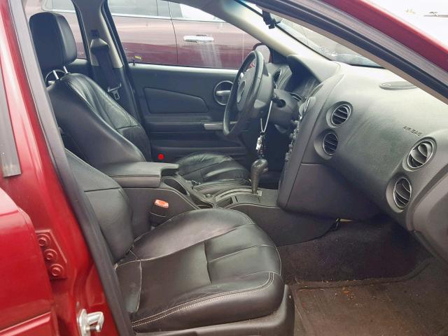 2G2WR554061179635 - 2006 PONTIAC GRAND PRIX MAROON photo 5