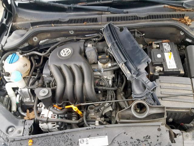 3VW2K7AJ4CM347266 - 2012 VOLKSWAGEN JETTA BASE BLACK photo 7