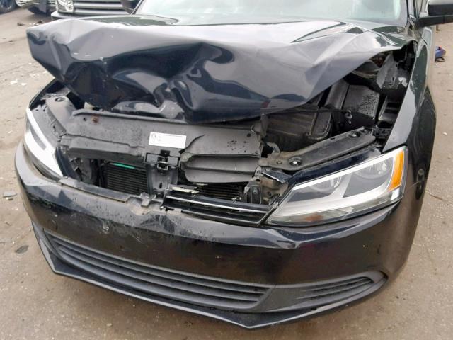 3VW2K7AJ4CM347266 - 2012 VOLKSWAGEN JETTA BASE BLACK photo 9