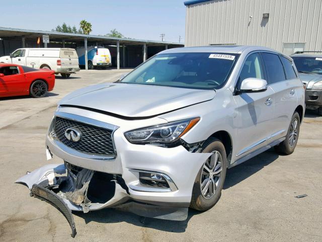 5N1DL0MM7KC553070 - 2019 INFINITI QX60 LUXE SILVER photo 2