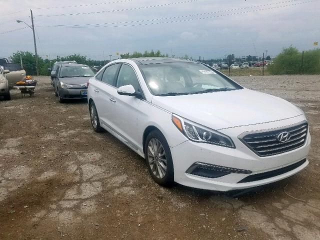 5NPE34AF7FH161285 - 2015 HYUNDAI SONATA SPO WHITE photo 1