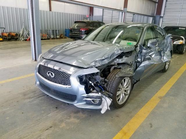 JN1BV7AP3EM672765 - 2014 INFINITI Q50 BASE BLUE photo 2