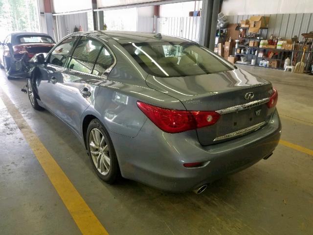 JN1BV7AP3EM672765 - 2014 INFINITI Q50 BASE BLUE photo 3