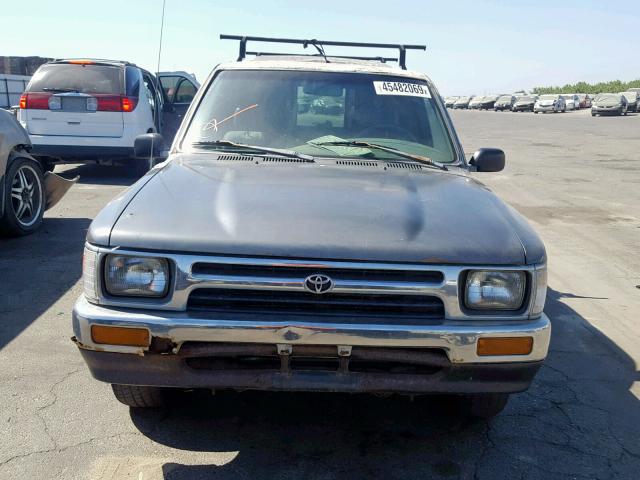 4TARN93P5SZ322407 - 1995 TOYOTA PICKUP 1/2 CHARCOAL photo 9