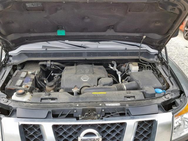 1N6AA0CC1EN503180 - 2014 NISSAN TITAN S GRAY photo 7