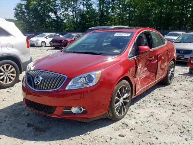 1G4PW5SK4G4136462 - 2016 BUICK VERANO SPO RED photo 2