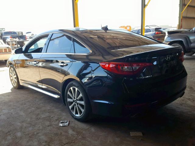 5NPE34AF9GH279288 - 2016 HYUNDAI SONATA SPO BLACK photo 3