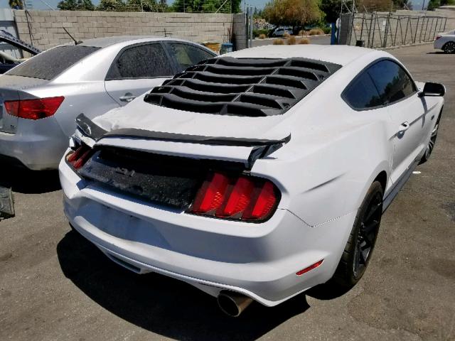 1FA6P8CF2F5425855 - 2015 FORD MUSTANG GT WHITE photo 4