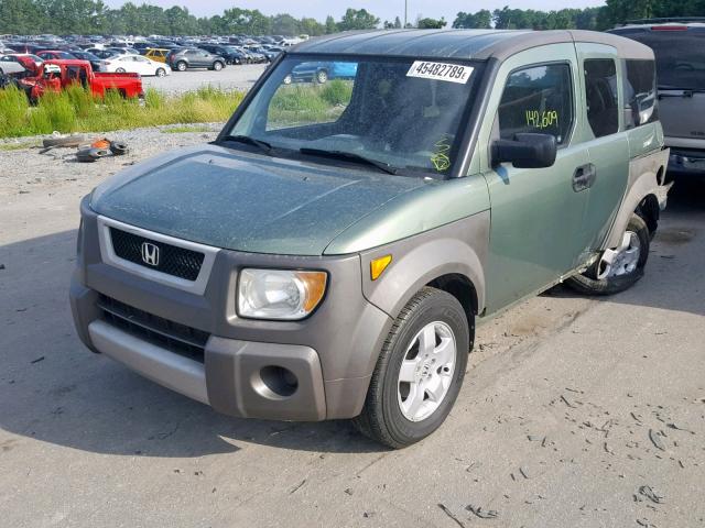 5J6YH28655L031955 - 2005 HONDA ELEMENT EX GREEN photo 2