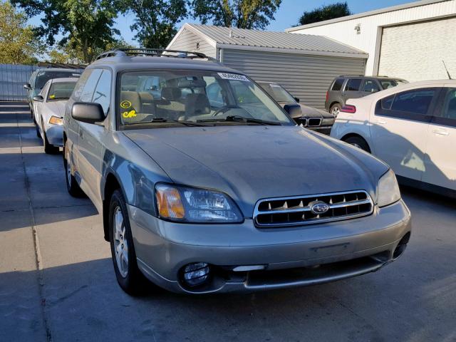 4S3BH665726654629 - 2002 SUBARU LEGACY OUT GREEN photo 1