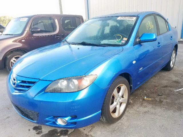 JM1BK323961499718 - 2006 MAZDA 3 S BLUE photo 2