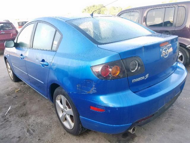 JM1BK323961499718 - 2006 MAZDA 3 S BLUE photo 3