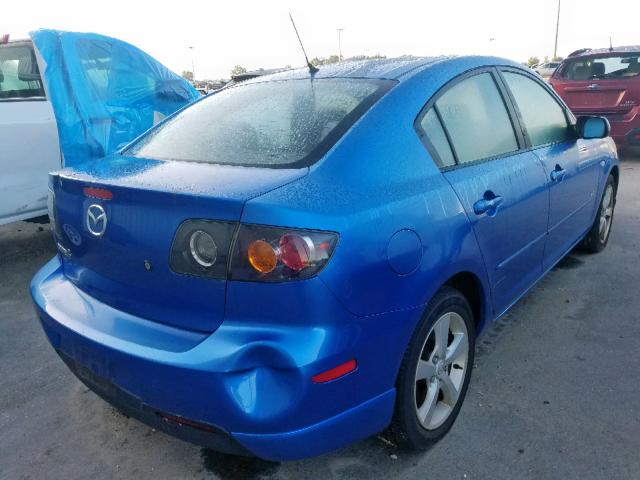 JM1BK323961499718 - 2006 MAZDA 3 S BLUE photo 4