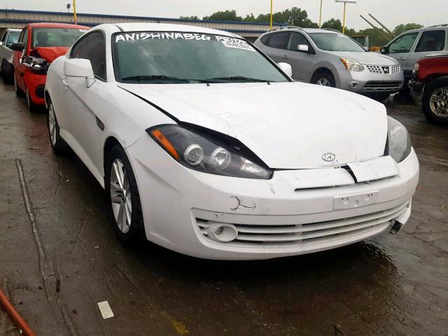 KMHHM66D18U289877 - 2008 HYUNDAI TIBURON GS WHITE photo 1