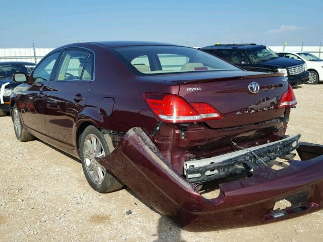 4T1BK36B46U121589 - 2006 TOYOTA AVALON XL MAROON photo 3