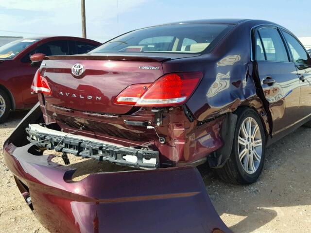 4T1BK36B46U121589 - 2006 TOYOTA AVALON XL MAROON photo 9