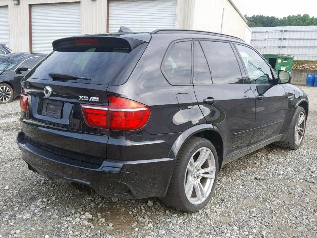 5YMGY0C50BLK26921 - 2011 BMW X5 M BLACK photo 4