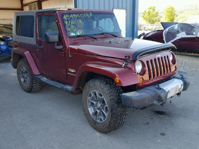 1J4FA54158L552718 - 2008 JEEP WRANGLER S BURGUNDY photo 1