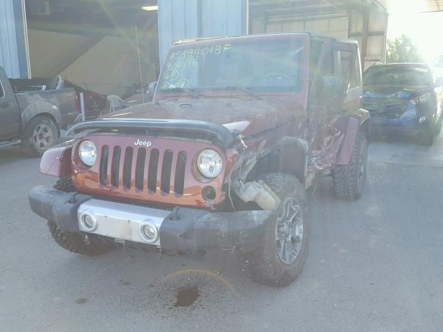 1J4FA54158L552718 - 2008 JEEP WRANGLER S BURGUNDY photo 2