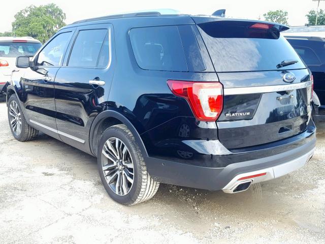 1FM5K8HT9GGA55430 - 2016 FORD EXPLORER P BLACK photo 3