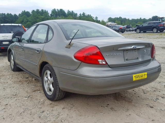 1FAFP55U52G109245 - 2002 FORD TAURUS SES GREEN photo 3