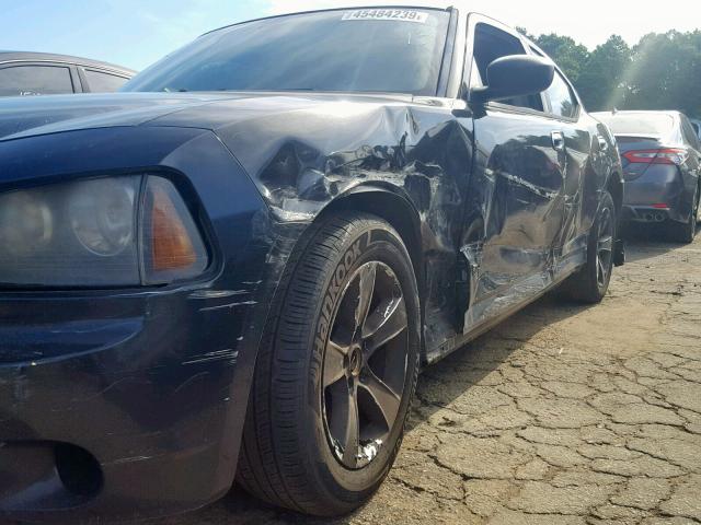 2B3LA43G17H781953 - 2007 DODGE CHARGER SE BLACK photo 9