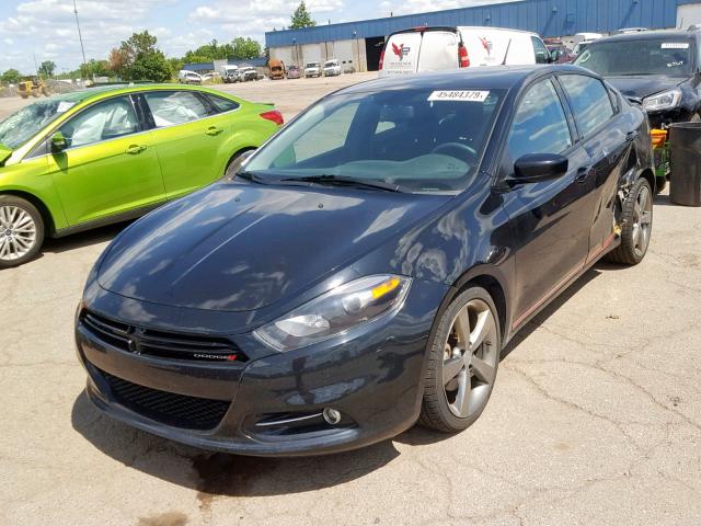 1C3CDFBA0DD308282 - 2013 DODGE DART SXT BLACK photo 2