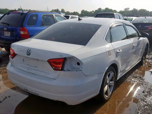 1VWBP7A32CC092007 - 2012 VOLKSWAGEN PASSAT SE WHITE photo 4