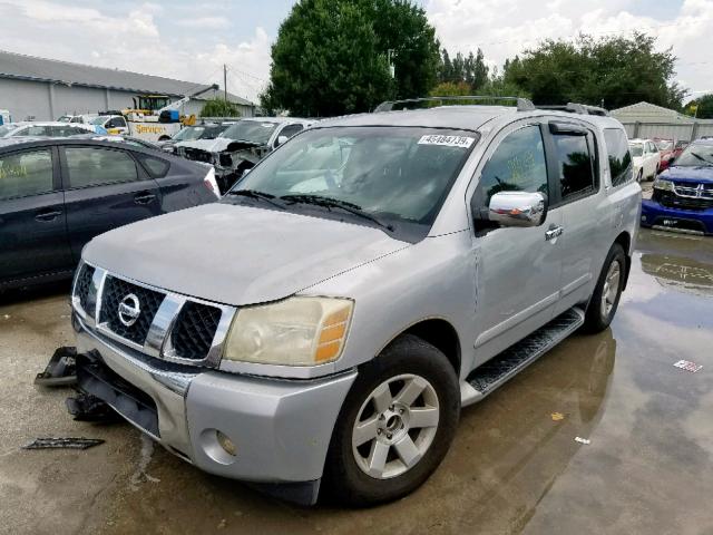 5N1AA08A94N744747 - 2004 NISSAN ARMADA SE SILVER photo 2