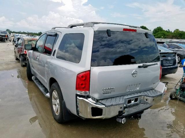 5N1AA08A94N744747 - 2004 NISSAN ARMADA SE SILVER photo 3