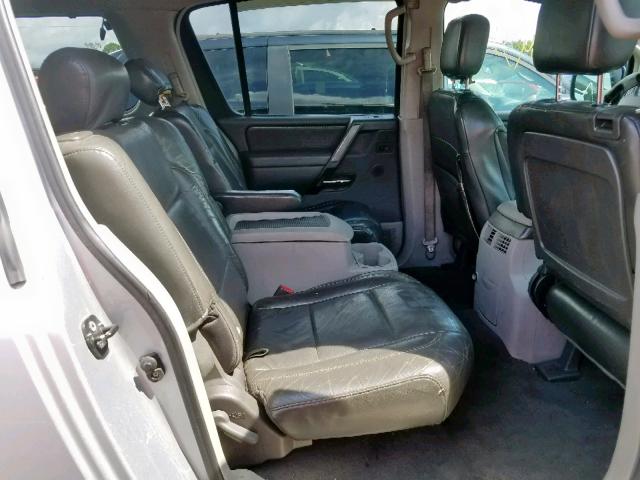 5N1AA08A94N744747 - 2004 NISSAN ARMADA SE SILVER photo 6