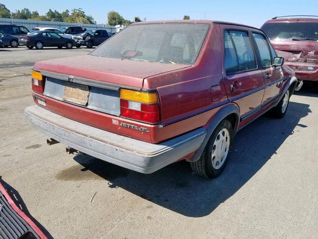 WVWGA0161GW779835 - 1986 VOLKSWAGEN JETTA DELU RED photo 4