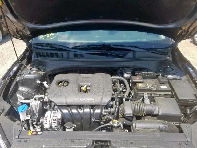 3KPF24AD7KE052880 - 2019 KIA FORTE FE GRAY photo 7