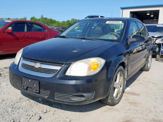 1G1AZ52FX57665245 - 2005 CHEVROLET COBALT LT BLACK photo 2