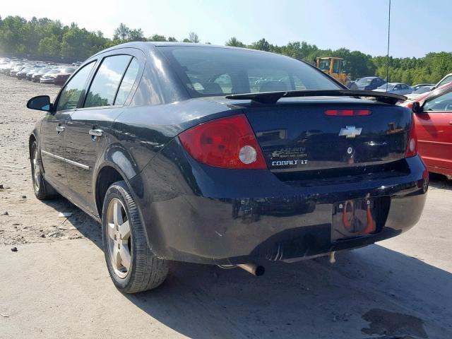 1G1AZ52FX57665245 - 2005 CHEVROLET COBALT LT BLACK photo 3