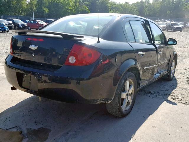 1G1AZ52FX57665245 - 2005 CHEVROLET COBALT LT BLACK photo 4