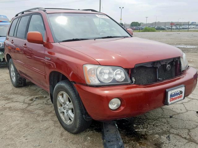 JTEHF21A220050689 - 2002 TOYOTA HIGHLANDER RED photo 1