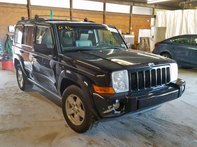1J8HG48K26C268706 - 2006 JEEP COMMANDER BLACK photo 1