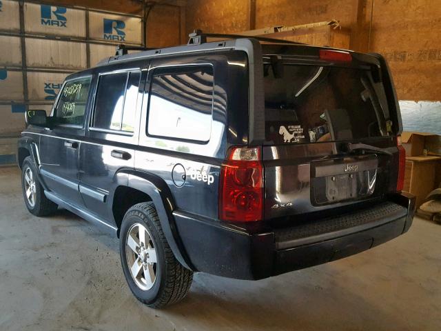 1J8HG48K26C268706 - 2006 JEEP COMMANDER BLACK photo 3