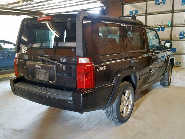 1J8HG48K26C268706 - 2006 JEEP COMMANDER BLACK photo 4