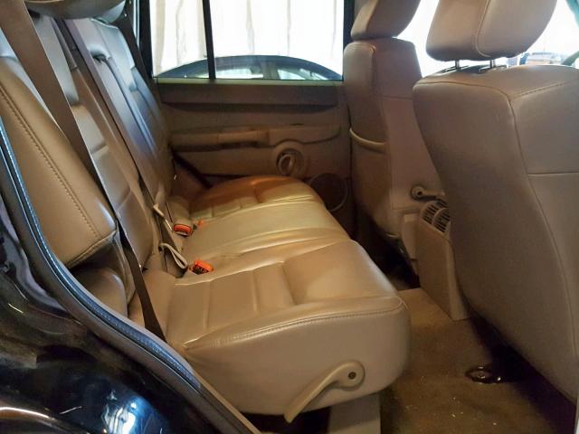 1J8HG48K26C268706 - 2006 JEEP COMMANDER BLACK photo 6