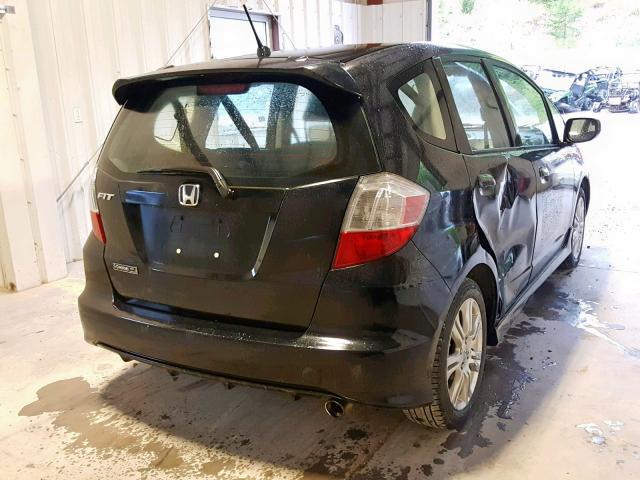 JHMGE8H50BC024751 - 2011 HONDA FIT SPORT BLACK photo 4