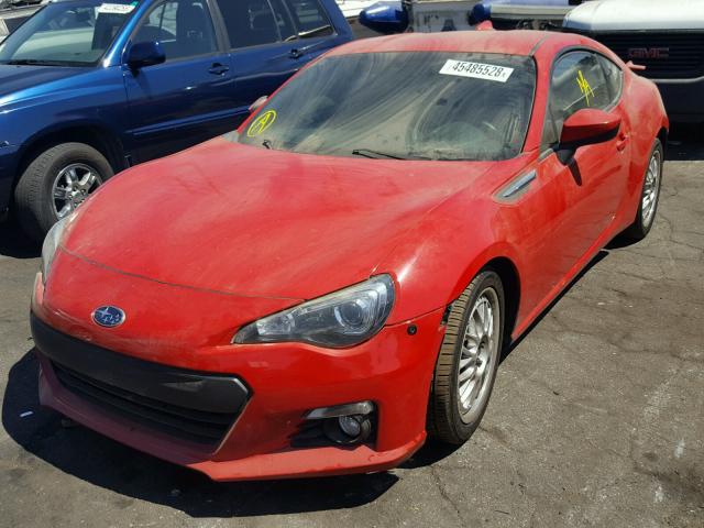 JF1ZCAC10D1602220 - 2013 SUBARU BRZ 2.0 LI RED photo 2