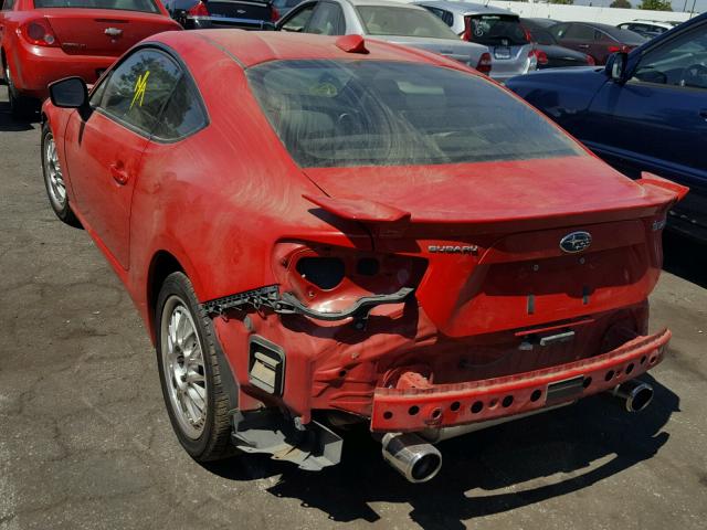 JF1ZCAC10D1602220 - 2013 SUBARU BRZ 2.0 LI RED photo 3