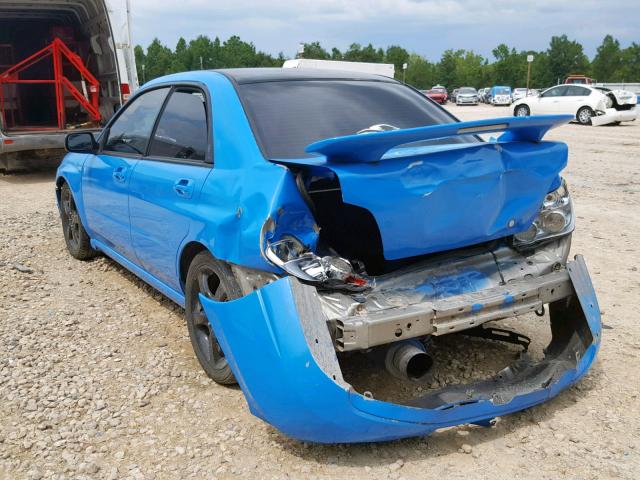 JF1GD79606G522328 - 2006 SUBARU IMPREZA WR BLUE photo 3