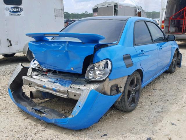 JF1GD79606G522328 - 2006 SUBARU IMPREZA WR BLUE photo 4